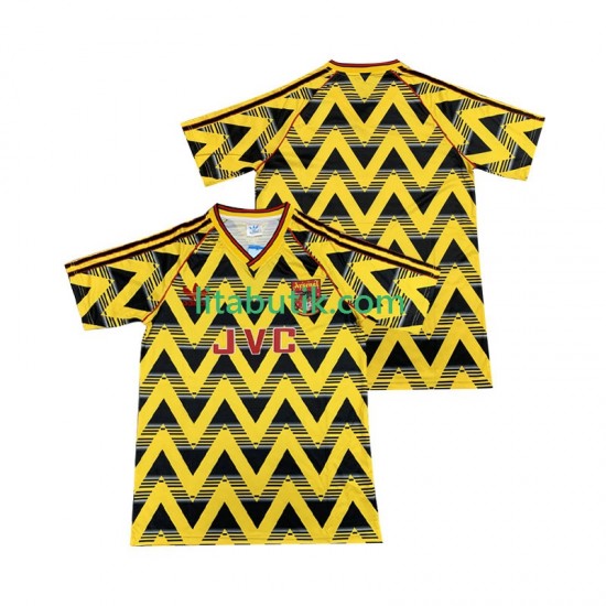 Arsenal 1991 1993 Retro Män Borta Fotbollströja Kortärmad