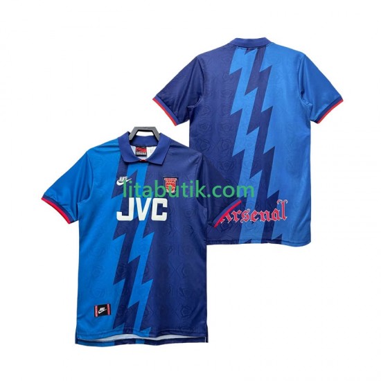 Arsenal 1995 1996 Retro Män Borta Fotbollströja Kortärmad