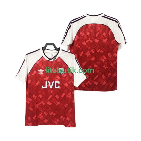 Arsenal 1990 1992 Retro Män Hemma Fotbollströja Kortärmad