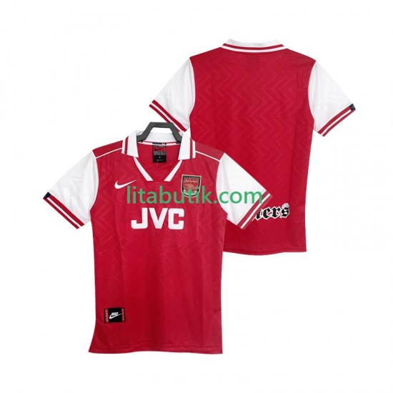 Arsenal 1996 1997 Retro Män Hemma Fotbollströja Kortärmad
