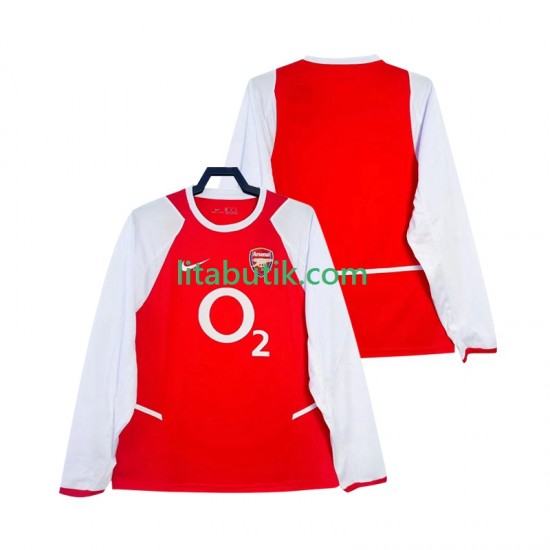 Arsenal 2003 Retro Män Hemma Fotbollströja 2002 Långärmad
