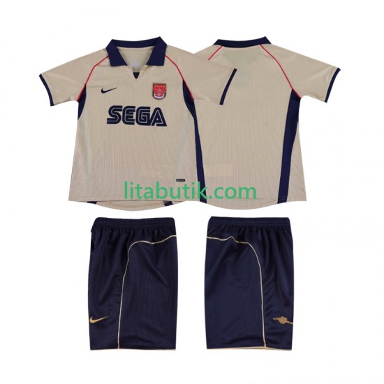 Arsenal 2001 Retro Barn Borta Fotbollströja 2002 Kortärmad