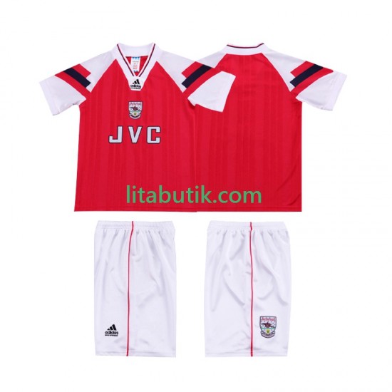 Arsenal 1992 1994 Retro Barn Hemma Fotbollströja Kortärmad