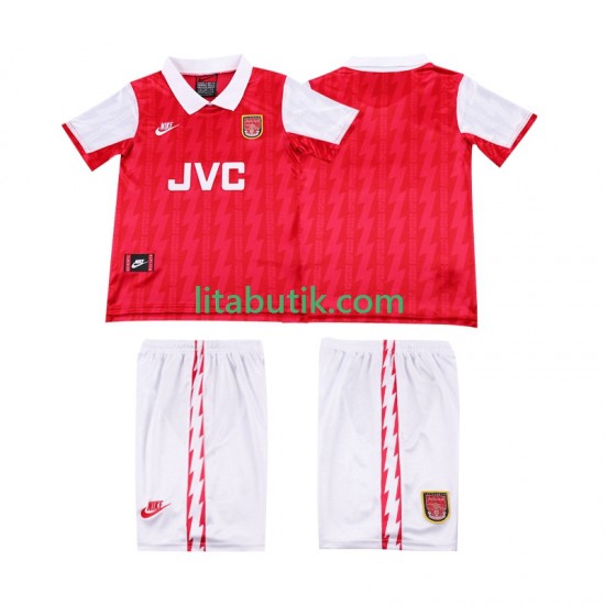 Arsenal 1994 1996 Retro Barn Hemma Fotbollströja Kortärmad