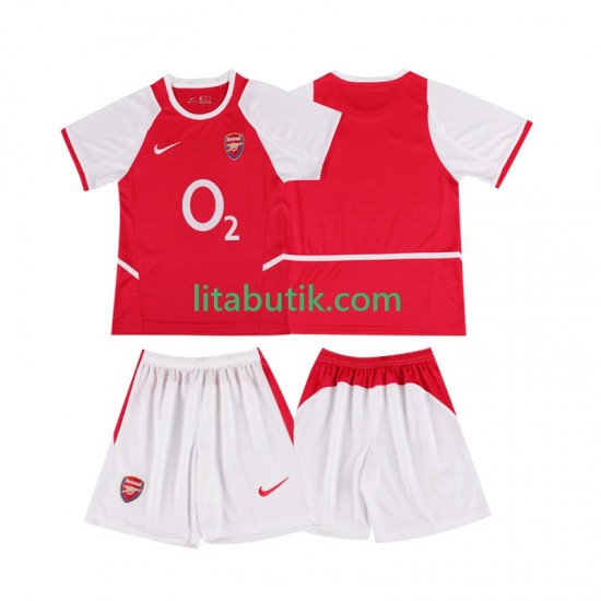 Arsenal 2003 Retro Barn Hemma Fotbollströja 2002 Kortärmad
