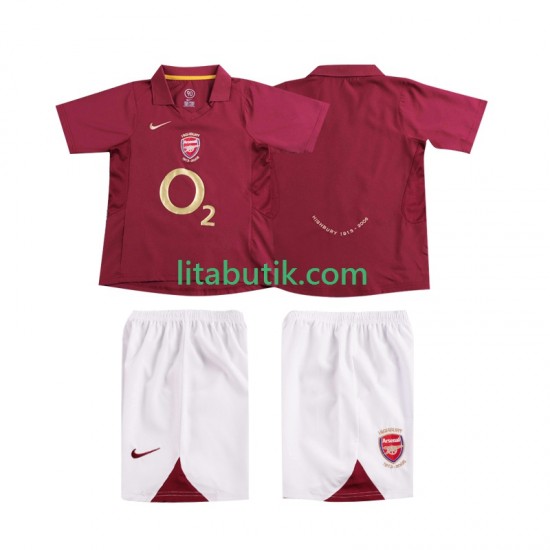 Arsenal 2005 Retro Barn Hemma Fotbollströja 2006 Kortärmad