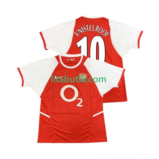 Arsenal Ruud van Nistelrooy 10 2003 Retro Män Hemma Fotbollströja 2002 Kortärmad