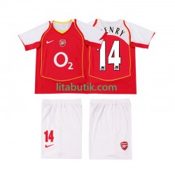 Arsenal Thierry Henry 14 2005 Retro Barn Hemma Fotbollströja 2004 Kortärmad