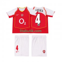Arsenal VIEIRA 4 2005 Retro Barn Hemma Fotbollströja 2004 Kortärmad Arsenal VIEIRA 4 2005 Retro Barn Hemma Fotbollströja 2004 Kortärmad
