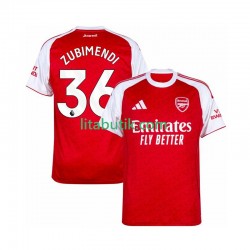 Arsenal Zubimendi 36 Män Hemma Fotbollströja 2025-2026 Kortärmad