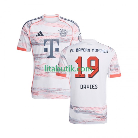 FC Bayern München Alphonso Davies 19 Män Borta Fotbollströja 2025-2026 Kortärmad