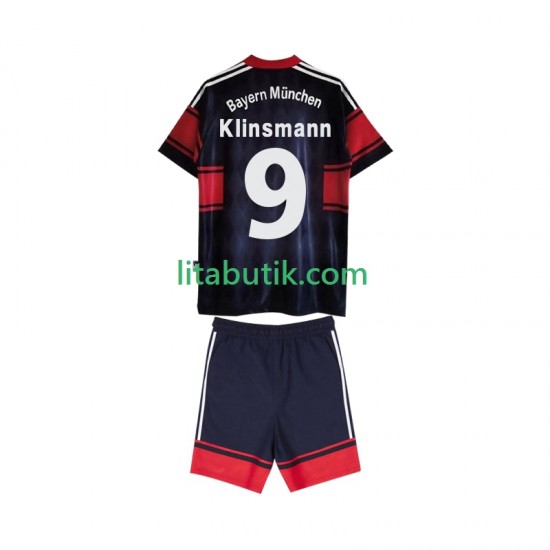 FC Bayern München Klinsmann 9 1997 Retro Barn Hemma Fotbollströja 1999 Kortärmad