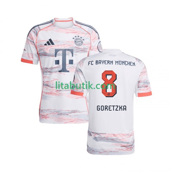 FC Bayern München Leon Goretzka 8 Män Borta Fotbollströja 2025-2026 Kortärmad