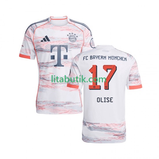 FC Bayern München Michael Olise 17 Män Borta Fotbollströja 2025-2026 Kortärmad
