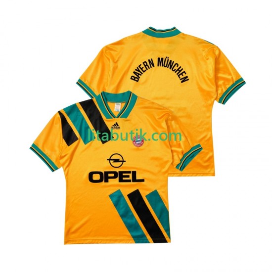 FC Bayern München 1993 1996 Retro Män Borta Fotbollströja Kortärmad