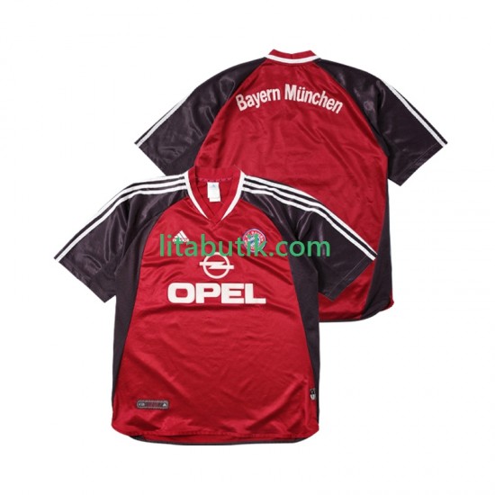 FC Bayern München 2001 Retro Män Hemma Fotbollströja 2002 Kortärmad