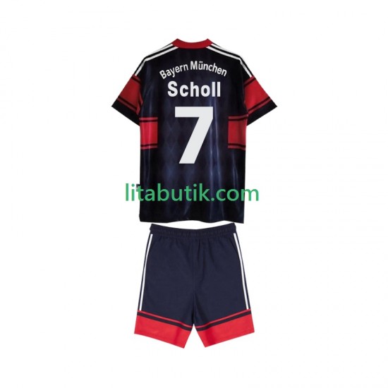 FC Bayern München Scholl 7 1997 Retro Barn Hemma Fotbollströja 1999 Kortärmad