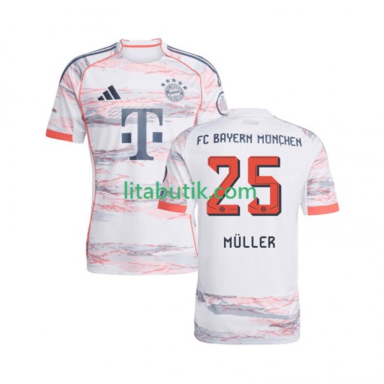 FC Bayern München Thomas Muller 25 Män Borta Fotbollströja 2025-2026 Kortärmad