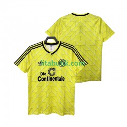 Borussia Dortmund 1988 1989 Retro Män Hemma Fotbollströja Kortärmad Borussia Dortmund 1988 1989 Retro Män Hemma Fotbollströja Kortärmad