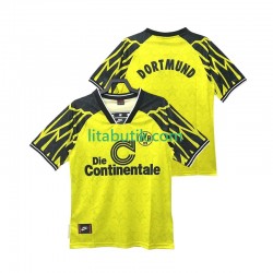 Borussia Dortmund 1994 1995 Retro Män Hemma Fotbollströja Kortärmad Borussia Dortmund 1994 1995 Retro Män Hemma Fotbollströja Kortärmad