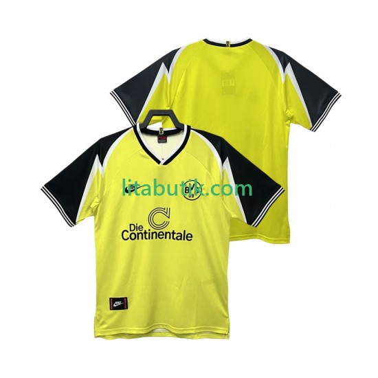 Borussia Dortmund 1995 1996 Retro Män Hemma Fotbollströja Kortärmad