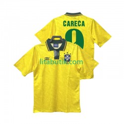 Brasilien CARECA 9 1991 1993 Retro Män Hemma Fotbollströja Kortärmad