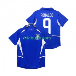 Brasilien Ronaldo 9 Retro Män Borta Fotbollströja 2002 Kortärmad