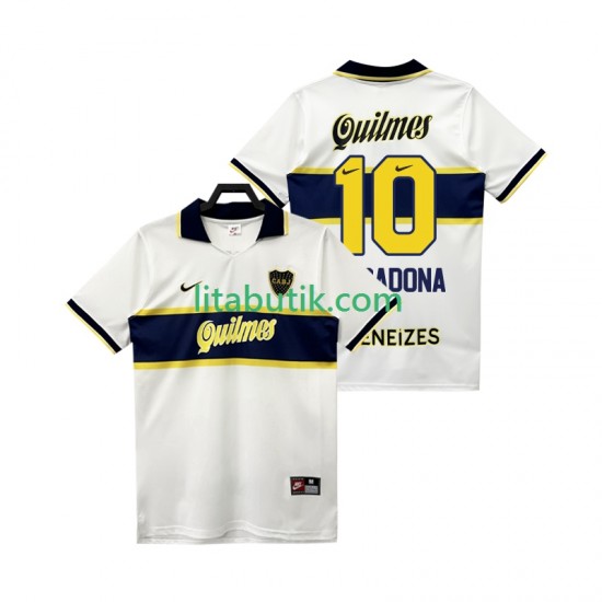 CA Boca Juniors MARADONA 10 1997 Retro Män Borta Fotbollströja 1998 Kortärmad