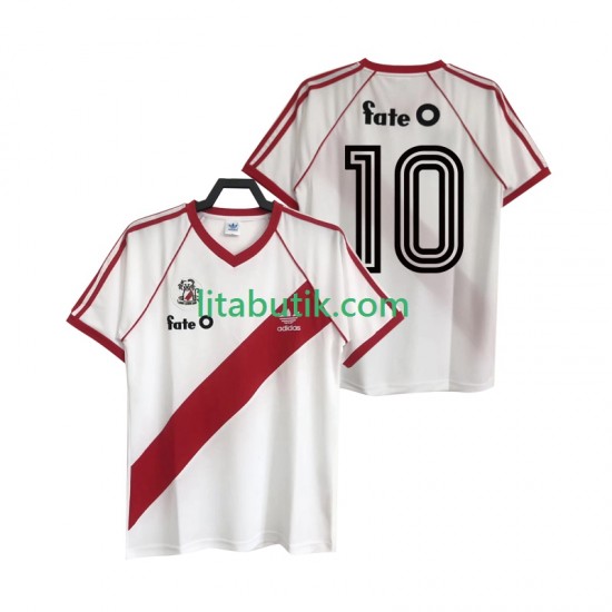CA River Plate 10 1986 Retro Män Hemma Fotbollströja Kortärmad