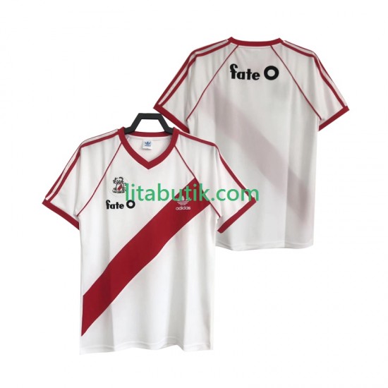 CA River Plate 1986 Retro Män Hemma Fotbollströja Kortärmad