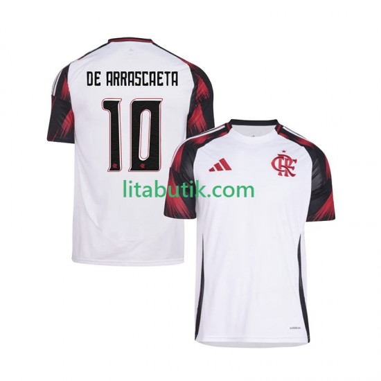 CR Flamengo Giorgian de Arrascaeta 10 Män Borta Fotbollströja 2025-2026 Kortärmad