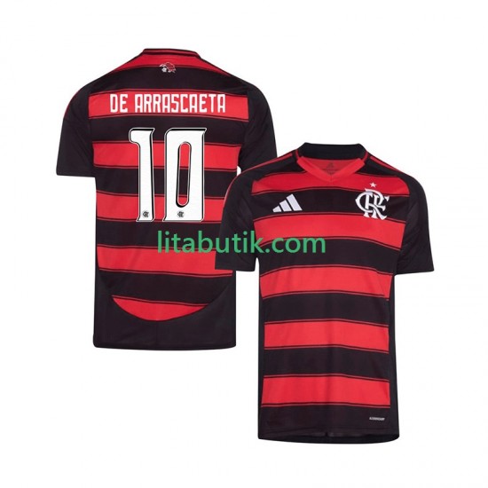 CR Flamengo Giorgian de Arrascaeta 10 Män Hemma Fotbollströja 2025-2026 Kortärmad