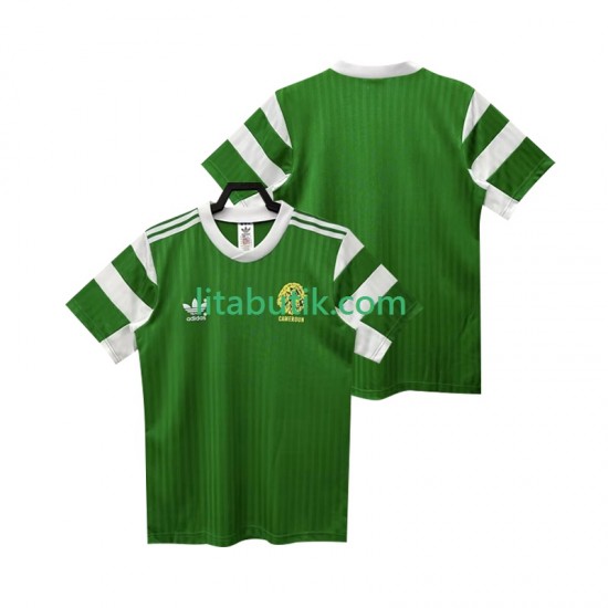 Kamerun 1990 Retro Män Hemma Fotbollströja Kortärmad