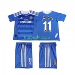 Chelsea DROGBA 11 2012 Retro Barn Hemma Fotbollströja 2011 Kortärmad
