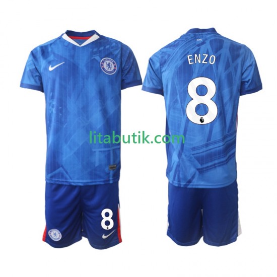 Chelsea Enzo Fernandez 8 Barn Hemma Fotbollströja 2025-2026 Kortärmad