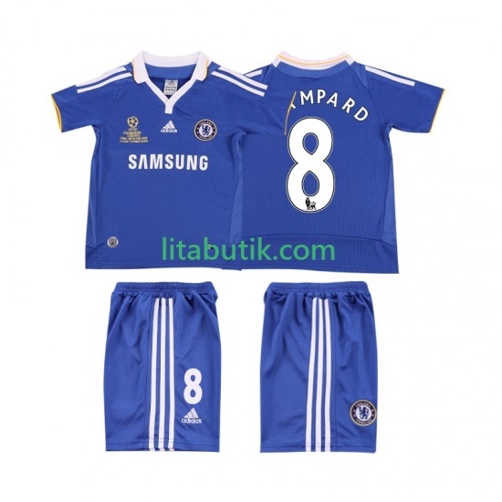 Chelsea LAMPARD 8 2007 Retro Barn Hemma Fotbollströja 2008 Kortärmad