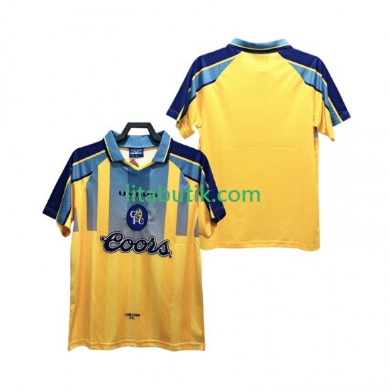 Chelsea 1995 1997 Retro Män Borta Fotbollströja Kortärmad