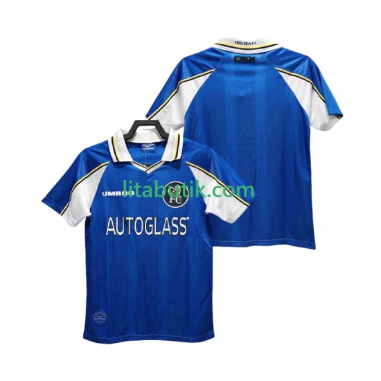 Chelsea 1997 Retro Män Hemma Fotbollströja 1999 Kortärmad