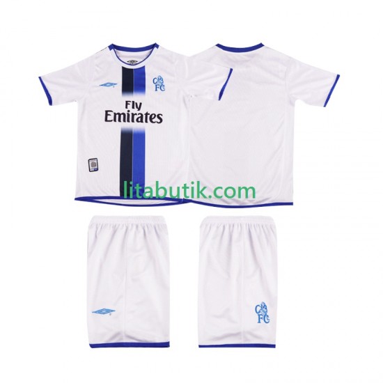 Chelsea 2003 Retro Barn Borta Fotbollströja 2004 Kortärmad