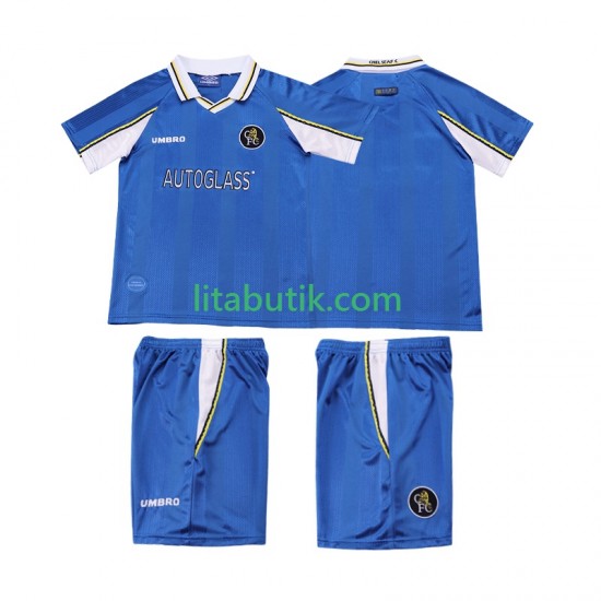 Chelsea 1997 Retro Barn Hemma Fotbollströja 1999 Kortärmad