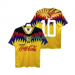 Club América 10 1995 Retro Män Hemma Fotbollströja Kortärmad Club América 10 1995 Retro Män Hemma Fotbollströja Kortärmad