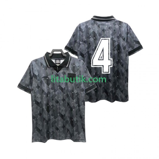England 4 1990 Retro Män Borta Fotbollströja Kortärmad