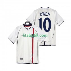 England OWEN 10 Retro Män Hemma Fotbollströja 2002 Kortärmad