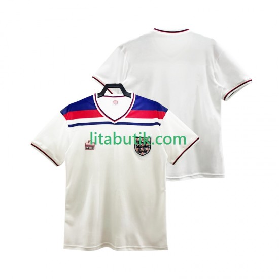 England 1982 Retro Män Hemma Fotbollströja Kortärmad