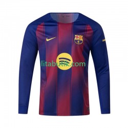 FC Barcelona Män Hemma Fotbollströja 2025-2026 Långärmad FC Barcelona Män Hemma Fotbollströja 2025-2026 Långärmad