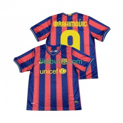 FC Barcelona Ibrahimović 9 2009 Retro Män Hemma Fotbollströja 2010 Kortärmad