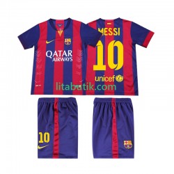 FC Barcelona Lionel Messi 10 2014 2015 Retro Barn Hemma Fotbollströja Kortärmad FC Barcelona Lionel Messi 10 2014 2015 Retro Barn Hemma Fotbollströja Kortärmad