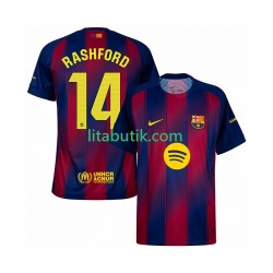 FC Barcelona Marcus Rashford 14 Män Hemma Fotbollströja 2025-2026 Kortärmad FC Barcelona Marcus Rashford 14 Män Hemma Fotbollströja 2025-2026 Kortärmad
