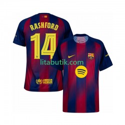 FC Barcelona Marcus Rashford 14 Champions League Män Hemma Fotbollströja 2025-2026 Kortärmad FC Barcelona Marcus Rashford 14 Champions League Män Hemma Fotbollströja 2025-2026 Kortärmad