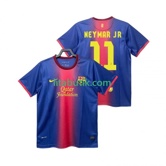 FC Barcelona Neymar JR 11 2012 2013 Retro Män Hemma Fotbollströja Kortärmad